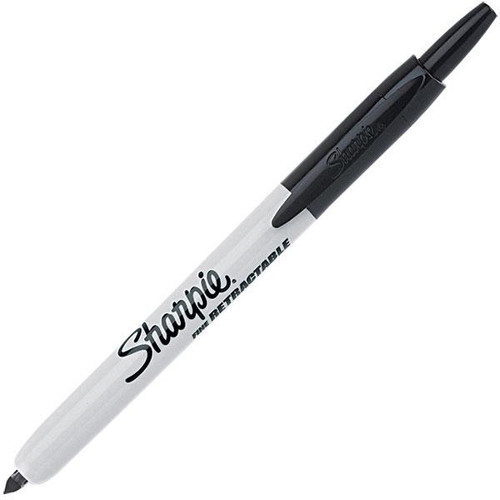 Sharpie Retractable Permanent Marker Black