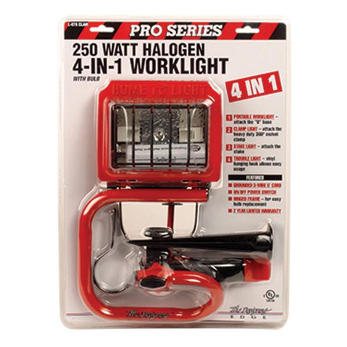 Southwire Pro Series 4-in-1 Combo Halogen Work Light - Red