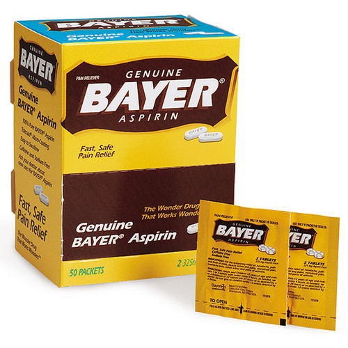 Bayer Aspirin, 2 Pkg/50 Each