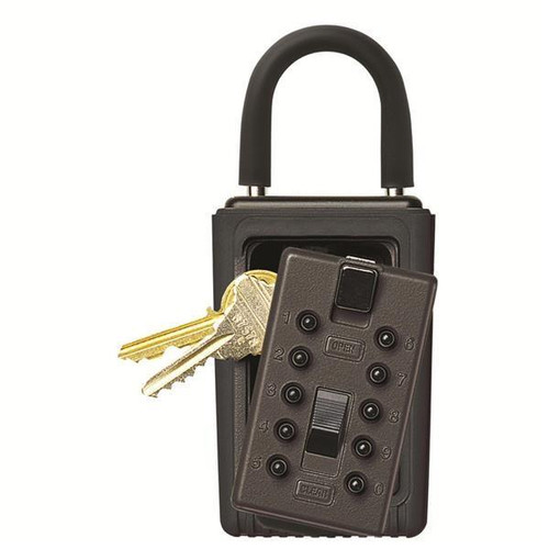 Kidde KeySafe Original Push-Button Lid Key Box (Portable), Black (Reshipper)