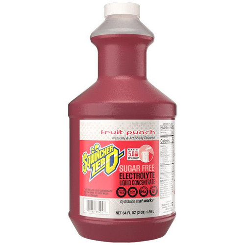Sqwincher Zero Liquid Concentrate, 64 oz Bottles, 5 gal Yield