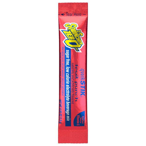 Sqwincher QwikStik Zero Single Serve, 0.06 oz Packs, 8–10 oz Yield