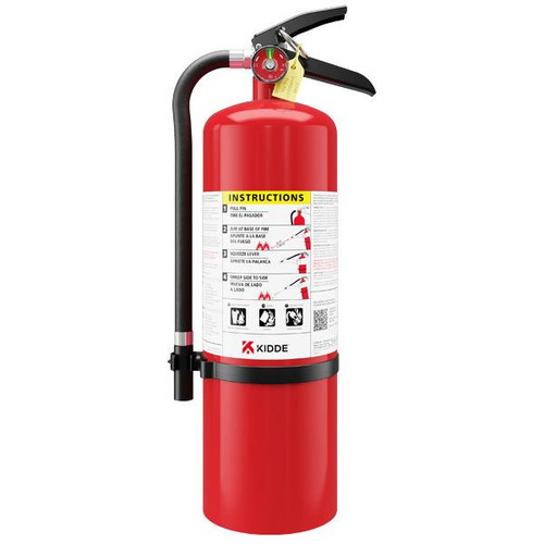Kidde Pro 460 10 lb ABC Consumer Fire Extinguisher w Wall Hook (Rechargeable)