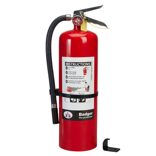 Badger Extra 10 lb BC Fire Extinguisher with Wall Hook