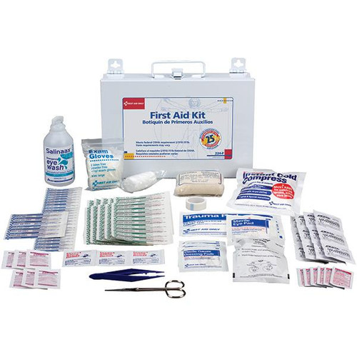 25-Person Bulk First Aid Kit w CPR Shield