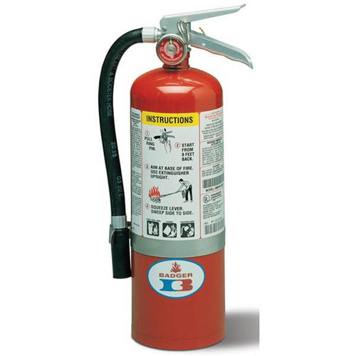 Badger Standard 5 lb ABC Fire Extinguisher w Wall Hook