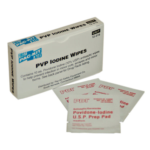PVP Iodine Wipes (Unitized Refill), 10/Box