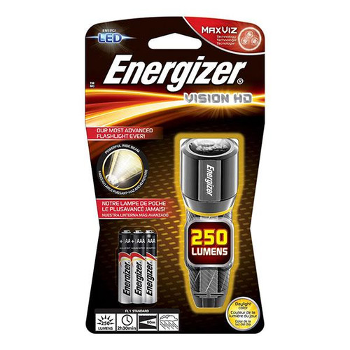 Energizer Vision HD 3AAA Performance Metal Light - Black
