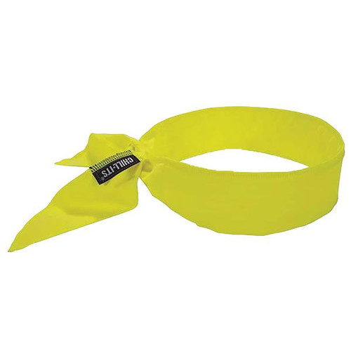 Ergodyne Chill-Its 6702 Cooling Bandana Tie Closure Polymer Embedded (No Slime) Lime