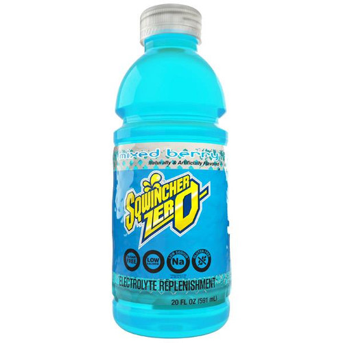 Sqwincher Zero Ready-To-Drink, 20 oz Bottles/Yield