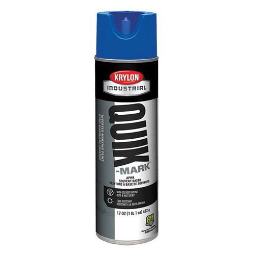 Krylon Quik-Mark Inverted Marking Paint Solvent Based APWA Blue