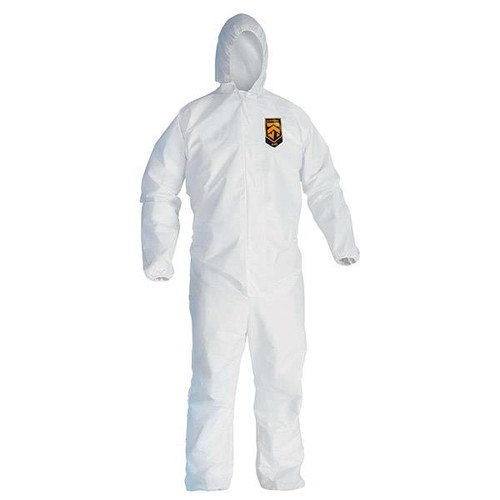 KleenGuard A40 Liquid & Particle Coveralls with Hood, Elastic Wrists and Ankles