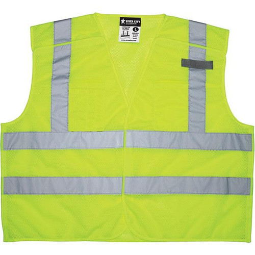 MCR Safety Luminator Class 2 Tear Away Mesh Vests