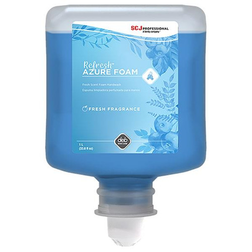 SC Johnson Professional Refresh Azure FOAM Hand Wash, 1 L Refill, 6/Case