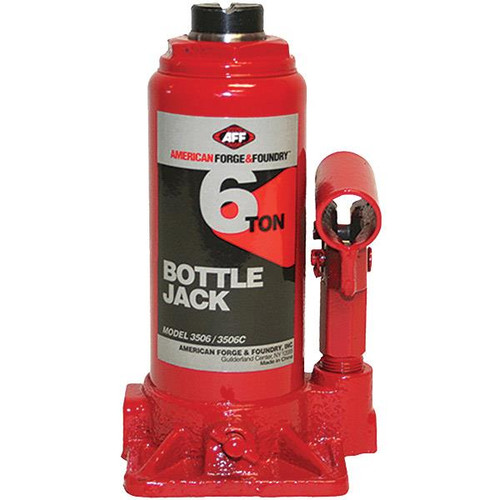 SureWerx American Forge and Foundry 6 Ton Bottle Jack, Red