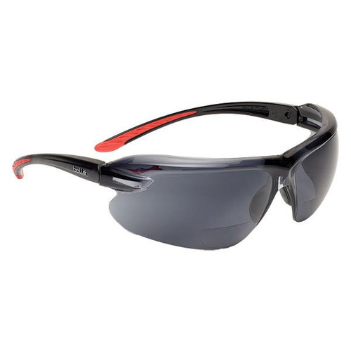 Bolle Safety Iri-S Safety Glasses Platinum Lite Coating Smoke Lens (BSI) - Black (BSI)