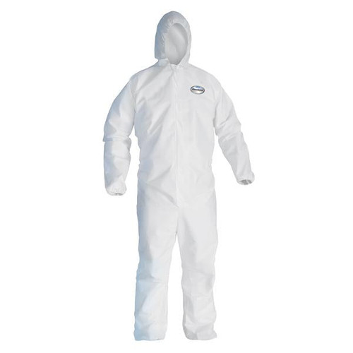 KleenGuard A20 Breathable Particle Protection Coveralls with Hood and Elastic Back, Wrists and Ankles