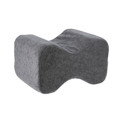 Core Leg Spacer Positioning Support Pillow with Deluxe Gray Cover, Petite