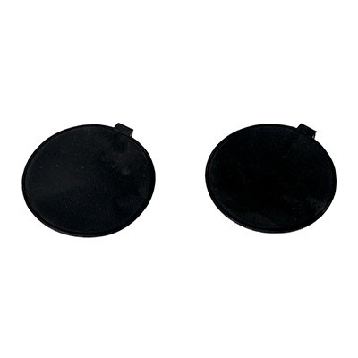 Chattanooga conductive rubber carbon electrode, 3" diameter, black, 2/case