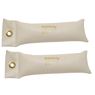 CanDo CanDo SoftGrip Hand Weight - 4 lb - Silver - pair