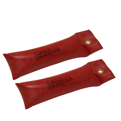 CanDo CanDo SoftGrip Hand Weight - 7.5 lb - Red - pair