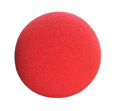 CanDo CanDo Memory Foam Squeeze Ball - 3.0" diameter - Red, easy