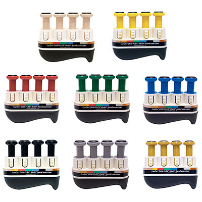 CanDo Digi-Flex Multi 8-piece set - 8 Frames, 32 Buttons (4 each: Tan through Gold)