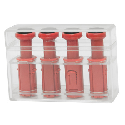 CanDo Digi-Flex Multi, 4 Additional Finger Buttons with Box, Red (Light)