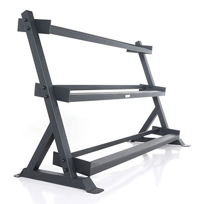 Power Systems Granite Series Horizontal Dumbbell Rack, Three Tier