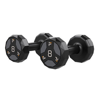 Power Systems Urethane Cardio Dumbbell, Gray, 8 lb., Pair