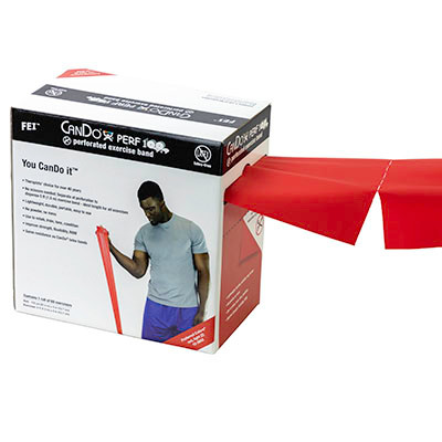 CanDo CanDo Latex Free Exercise Band - 100 yard Perf 100 roll - Red - light