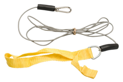 CanDo CanDo exercise bungee cord with attachments, 7', Yellow - x-light
