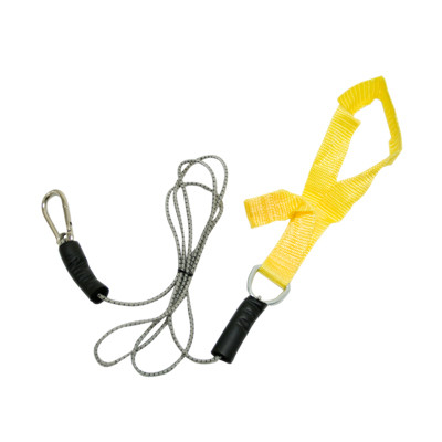 CanDo CanDo exercise bungee cord with attachments, 4', Yellow - x-light