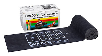 CanDo CanDo AccuForce Exercise Band - 6 yard roll - Black - x-heavy
