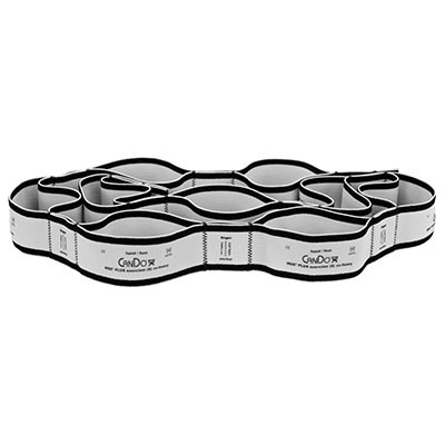 CanDo CanDo Multi-Grip Exerciser Plus, 6 Foot Exerciser, 9 Loops, Silver (XX-Heavy), Case of 24