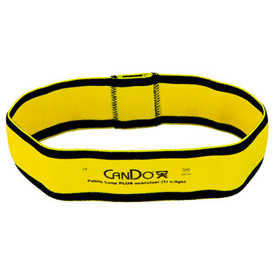 CanDo CanDo Fabric Loop Plus, 8" Long Single Loop, Yellow (X-Light)