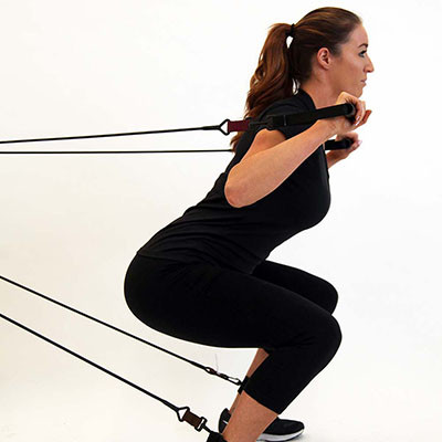 NZ Cordz MediCordz Core Stabilization Upper Body Kit, Brown (2.5-5.5 lbs of pull)