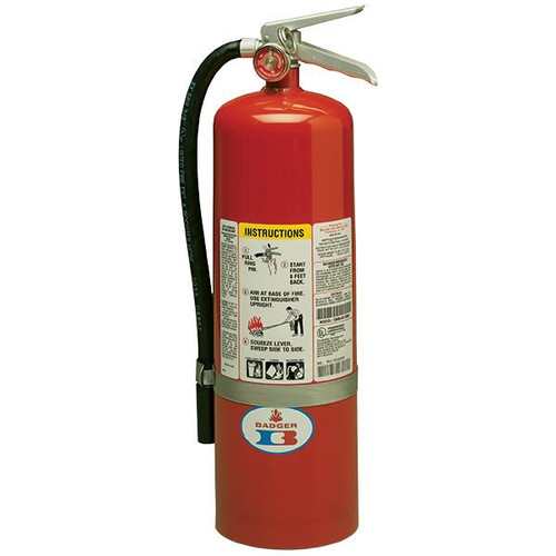 Badger Standard 10 lb ABC Fire Extinguisher w Wall Hook