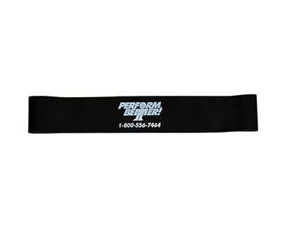 Perform Better First Place Mini Band XL, Extra-Heavy, Black, Pack of 10
