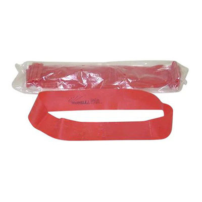 Stretchwell Fit-Loops Latex Bands, Red (X-Light), Pack of 10