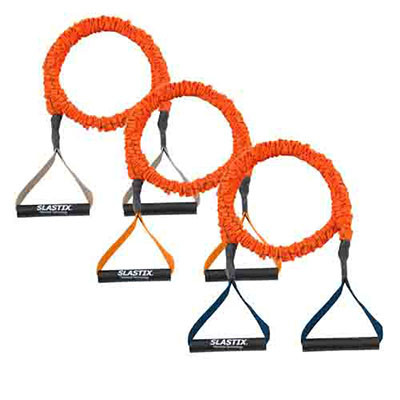 Stroops Stroops Slastix Toner with Standard Handle, Orange, Set of 3 (Light, Medium, Heavy)