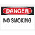 Brady "Danger No Smoking" Plastic Safety Sign