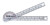 Baseline Baseline Plastic Goniometer - Pocket Style - 180 Degree Head - 6 inch Arms, 25-pack