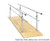 CanDo Parallel Bars, wood platform, height adjustable, 10' L x 30" W x 26" - 44" H