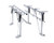 CanDo Parallel Bars, floor mounted, height and width adjustable, 12' L x 8" W x 31" - 41" H