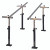 CanDo CanDo Floor Mounted Parallel Bars, Height & Width Adjustable, 7'