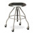 Clinton Clinton, Stool, Stainless Steel Stool, 4 Casters