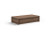 Cortech USA Sequoia Molded Platform Bed, Wood Grain, Walnut