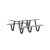 Cortech USA Anchor Table, 6 Gray Seats, Rectangle, 30" x 72"