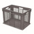 Akro-Mils Straight Wall Container Mesh Sides & Solid Base Gray